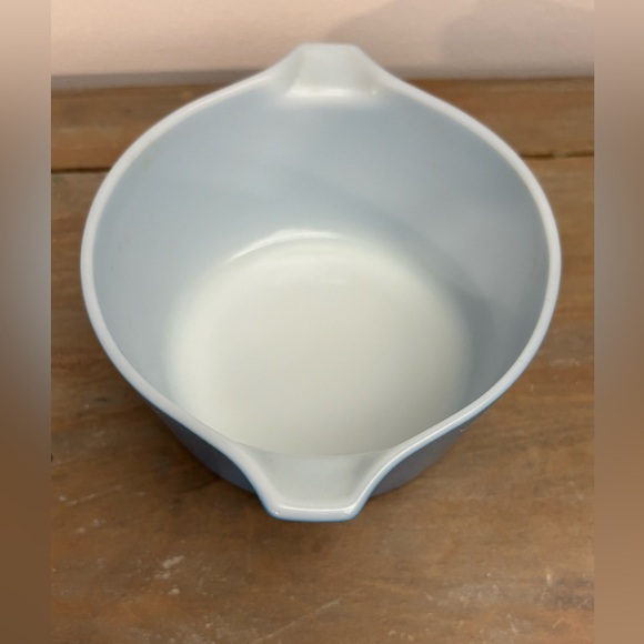 Vintage Pyrex Turquoise Snowflake Dish 1 QT - Picture 5 of 7